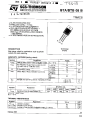 Datasheet BTB08-800B производства STMicroelectronics